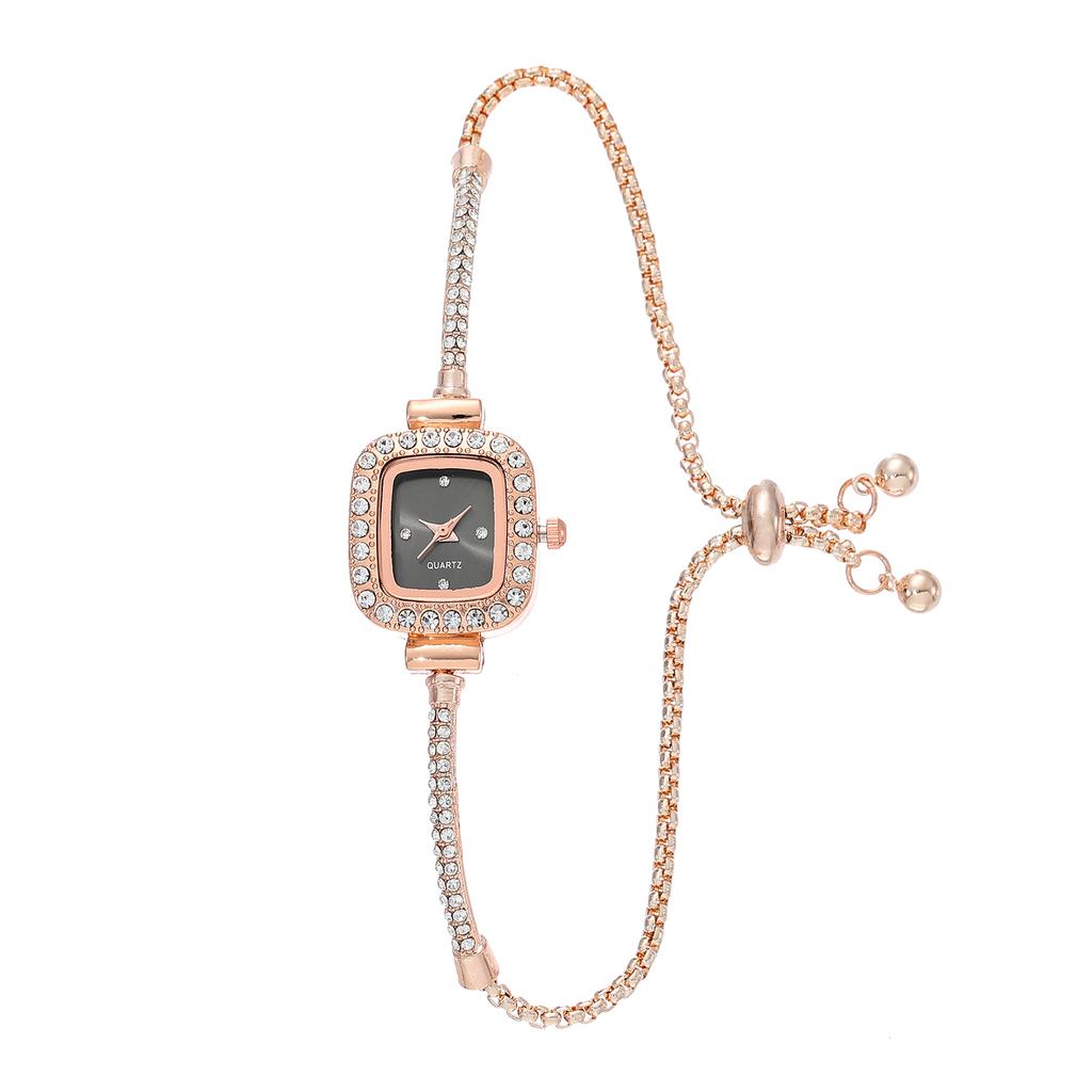 Ceas cu lanț pentru femei Brățară cu stras Ceas de mână Ceasuri cuarț Cadou