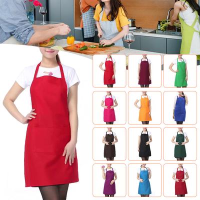 Pure-Color Waterproof Apron Stylish Anti-Foulings Washable Oil-Proof Apron For Cleaning Barbecue Baking Home Kitchen Accessories