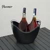 Party Ice Bucket Double Layer Bucket, Long-Lasting Cold Preservation, with Black Handles Drink for Beverage Cocktail Bar Parties Handle