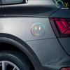 Die-Cut Vinyl Decal For Evil Smiley Face Car Sticker Waterproof Auto Decors On Car Body Bumper Rear Window Laptop