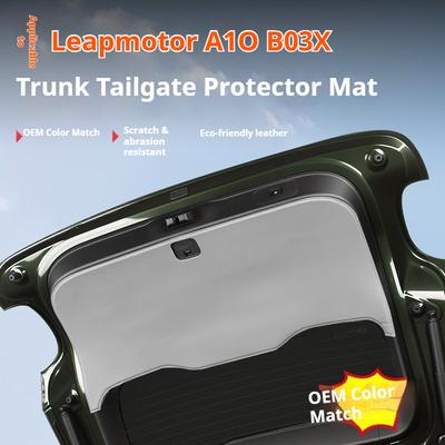 For Leapmotor A10 B03X Trunk Tailgate Mat Leather Protective Pad Anti-dirty Scratch-resistant Car Interior Modify Accessories