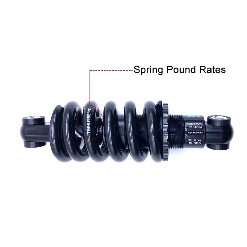 

KS EXA Form 290 Bicycle Shock Absorber Rear Shocks 125 150 165 190mm for Downhill CX MTB Moutain Bike Electric Scooter 650LBS 125mmx24x24-650lbs