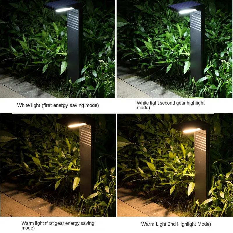 Solar Courtyard Lights Household Outdoor Landscape Lights Park Road Waterproof Lawn Lights Garden Floor Plug-in Lights