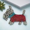 Kreative Tiere Süße Glänzende Brosche Süße Hundepins Brosche Retro Kleidung Accessoires