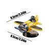 Solar Airplane Car Ornaments Dashboard Interior Decor Dash Airplane Solar-Powered Dynamic Rotating Car Dashboard Ornament