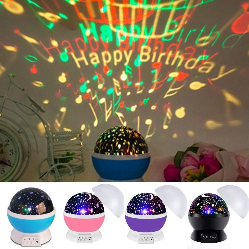 Colorful Star Projector Light Rotating Atmosphere Lamp Portable Galaxy LED Projector Home Decor