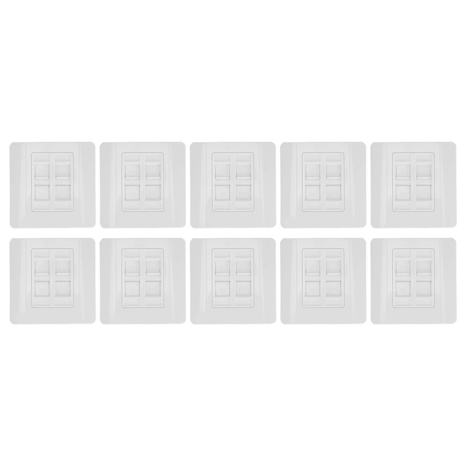 

Панель сетевого модуля 86 типа, 4 порта RJ45 RJ11, сетевой модуль, интерфейсная розетка, компьютерная розетка