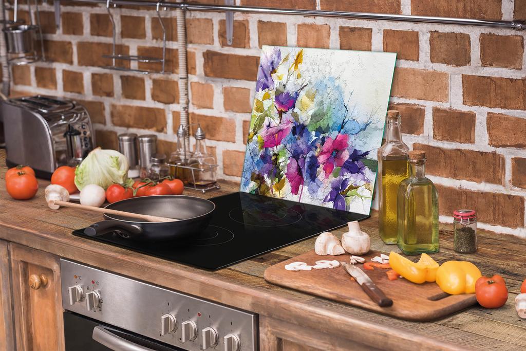 GLASSCHNEIDEBRETT 52x40 BLUMEN