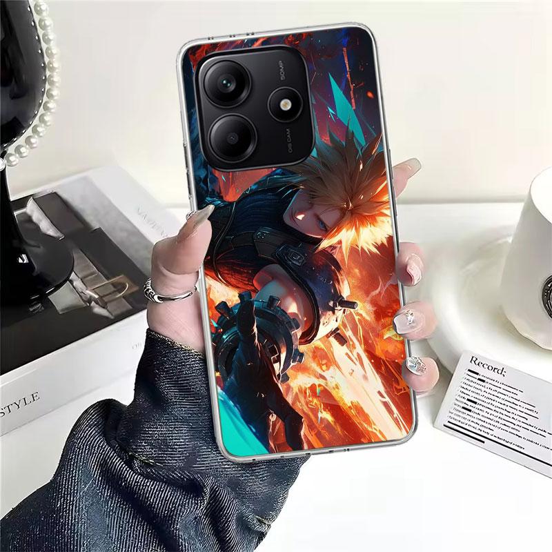Final Fantasy FF VII Soft Phone Case For Xiaomi Redmi Note 15 14 14S 13 12 Pro Plus 12S 11 11S 11E 10 10S 11T 5G Fundas Coque Re