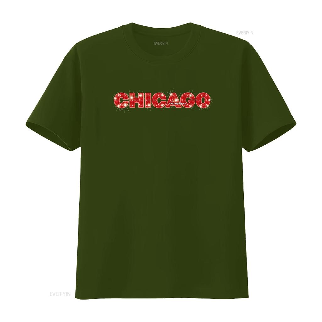 Maglietta Musicale Vintage di Chicago Anni '90 Chiraq Chitown Bob Fosse Fred Ebb Design Scintillante Top Lavato Vintage Per l'Uso Quotidiano