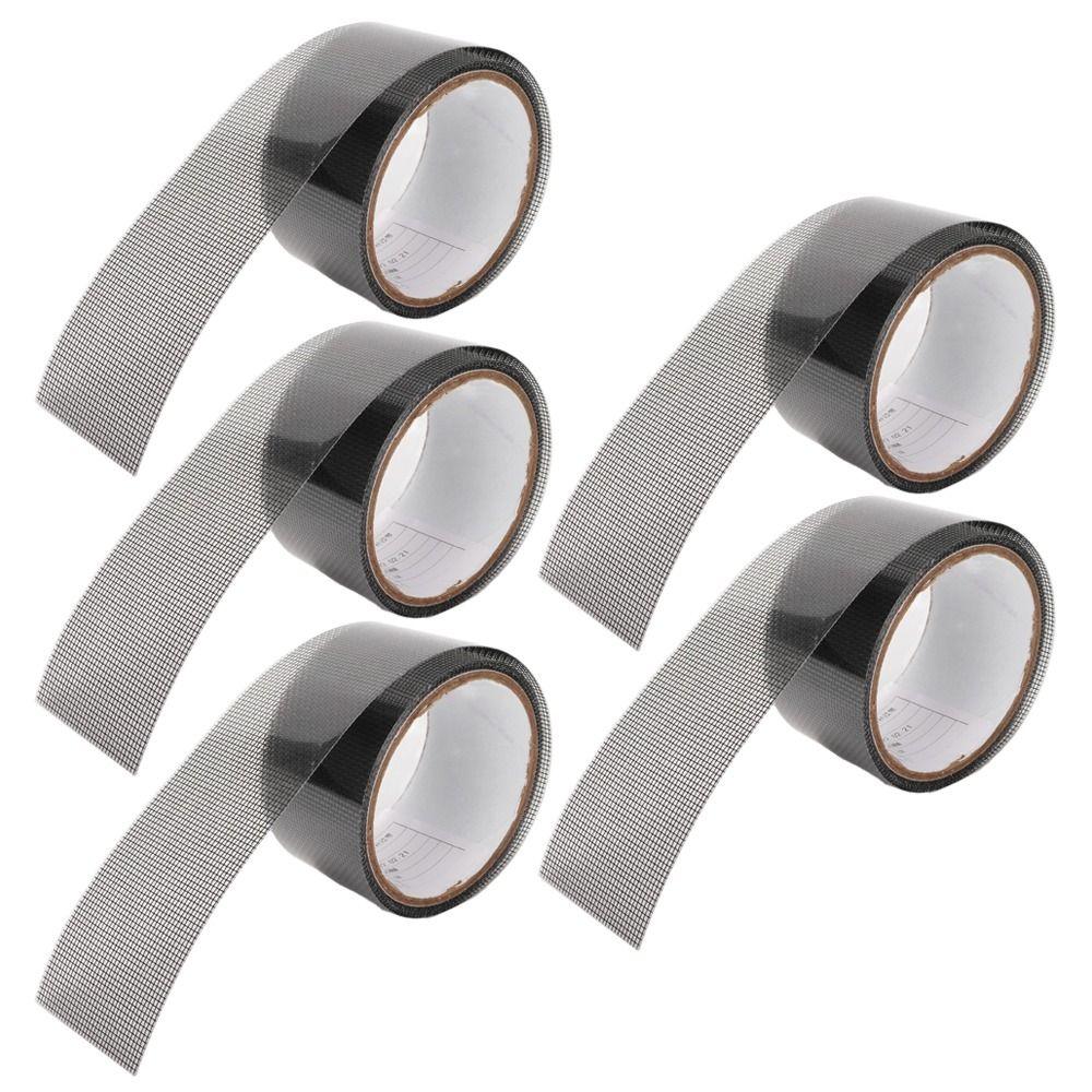 5pcs 50mm*2m Window Screen Repair Tape Waterproof Self Adhesive Mesh Tape Mesh Repair Tape  Repair