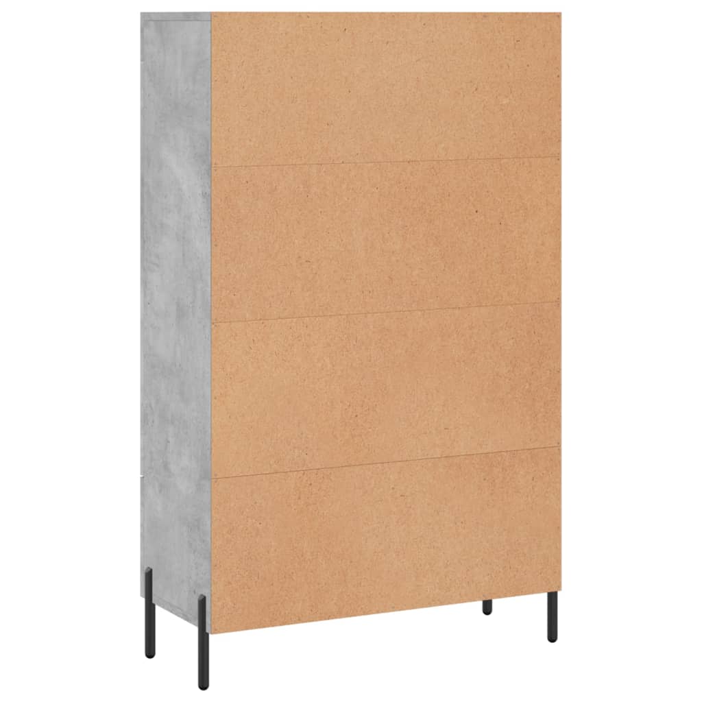 Highboard Concrete Grey 69.5 x 31 x 115 cm Particleboard
