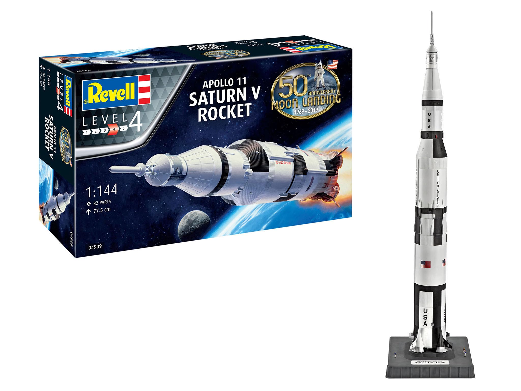 

German Revell 1/144 Saturn V Rocket 04909 Plastic Model