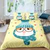 Guinea Pig Bedding Set Animal Pattern Duvet Cover For Kids Boys Girl Comforter Cover Wildlife Bedroom Collection Full Size
