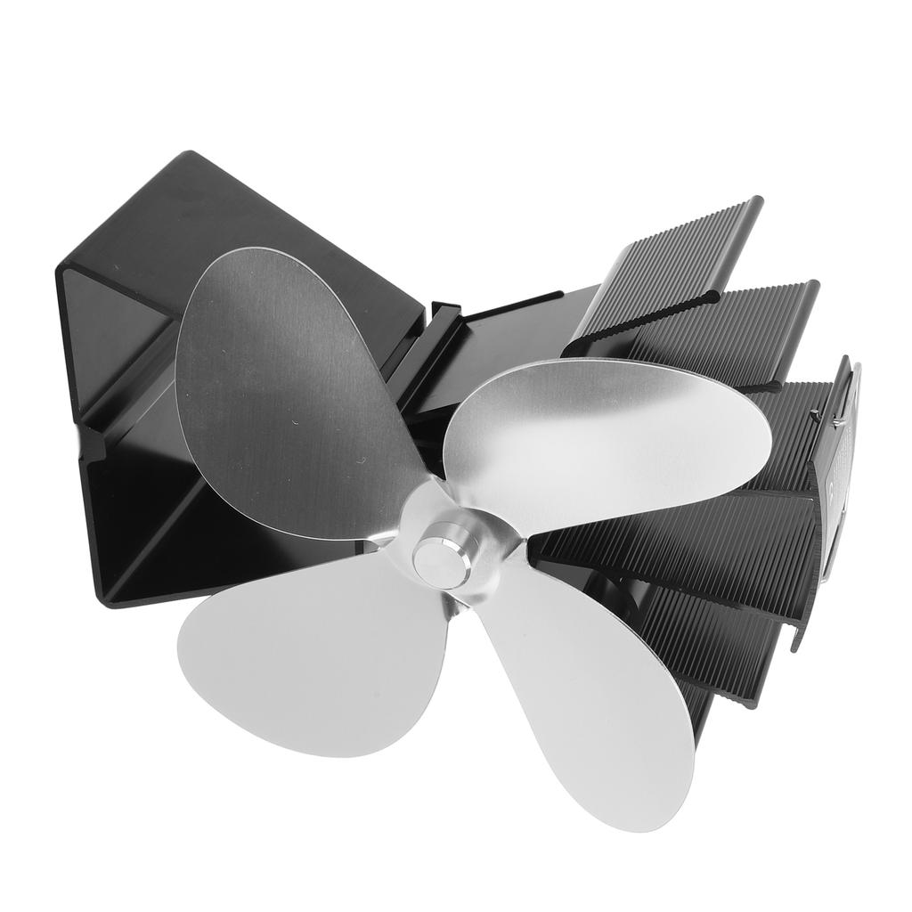 Wentylator kominkowy 4-łopatkowy pionowy trapezowy termoelektryczny zasilany ciepłem wentylator do pieca na drewno