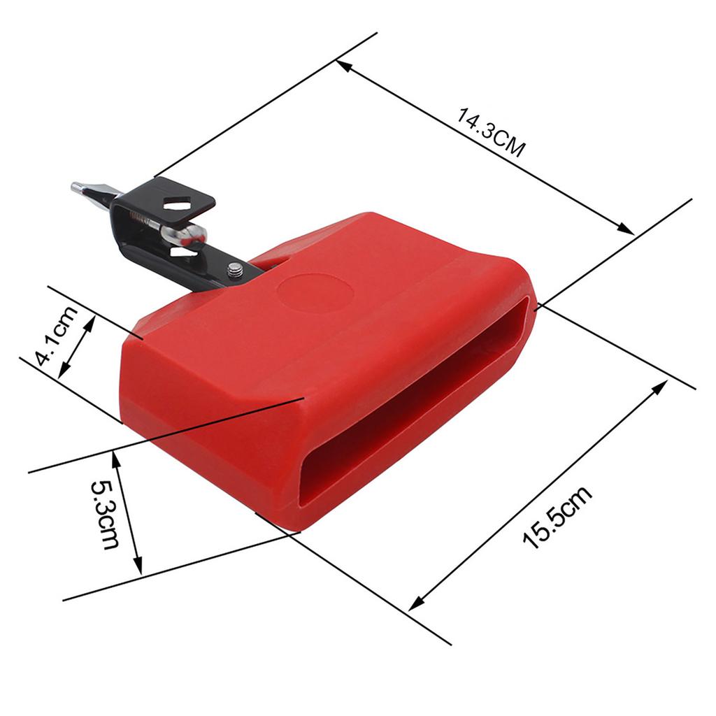 ABS Plastic Cowbell Quick Release Mount Drum Stick Baby Toy Kit (Red)