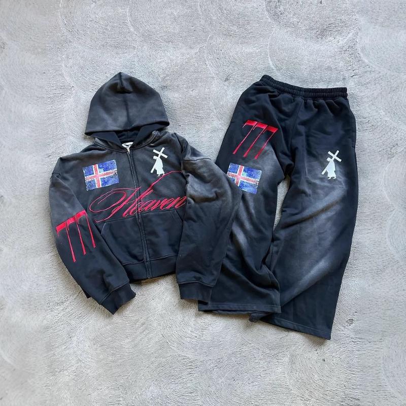 Evropský a americký pouliční trend Y2K personalizovaná tištěná mikina s dlouhým rukávem a zipem