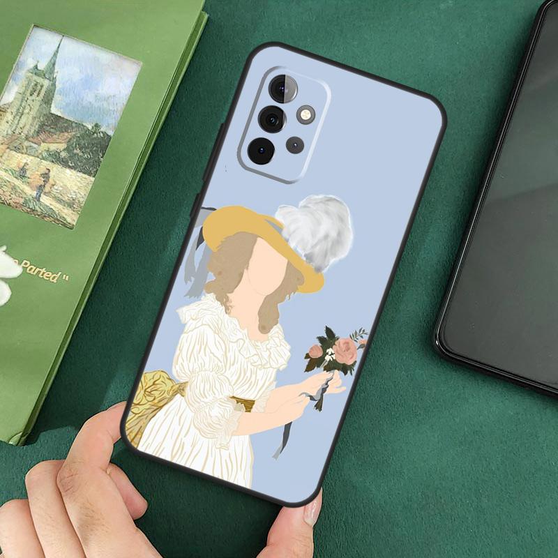Marie Antoinette Case For Samsung Galaxy A54 A51 A71 A31 A41 A12 A22 A32 A52 A72 A52S A14 A70 A53 Cover
