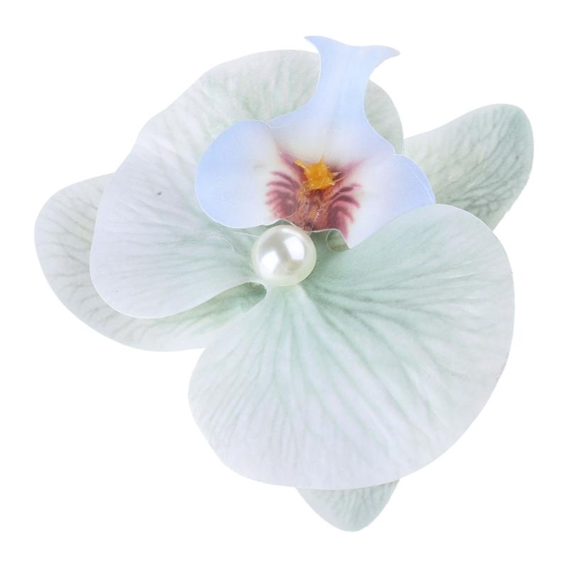 Süße Phalaenopsis-Blumen-Haarnadel 2024 Mode Blumenperlen Haarspange Weiblicher Kopfschmuck Einzigartige Haarspangen für Frauen