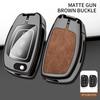 For Hyundai Ix35 Elantra 2007- Zinc Alloy Leather Car Key Case Cover 2008 2009 2010 2011 2012 2013 2014  Keychain