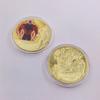 Anime  Z Gold Plated Gold Coin Son Goku Vegeta  Coins Kids Classic Anime Peripherals Collection Toy Souvenir