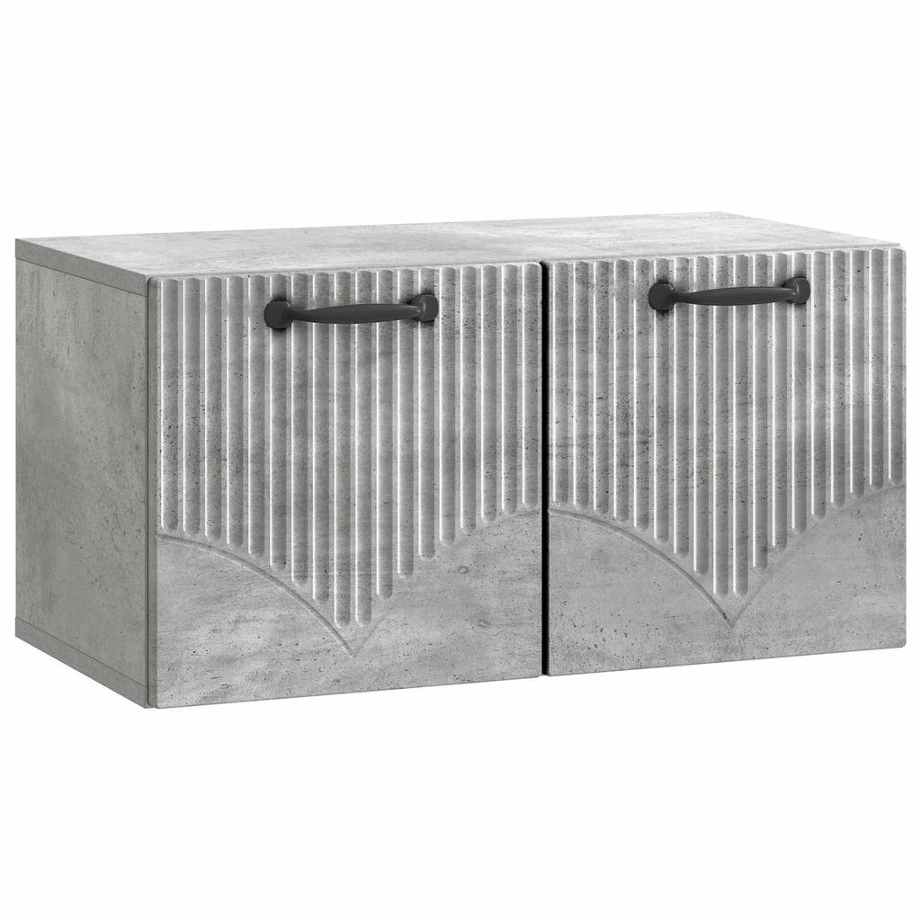 Wall Mounted TV Cabinet Concrete Grey 59.5 x 31 x 30 cm