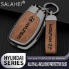 Car Key Case Cover Zinc Alloy Shell Keyring Pendant For Hyundai Ix35 I40 I20 I10 Tucson Elantra Creta Sonata Ioniq Accent Creata
