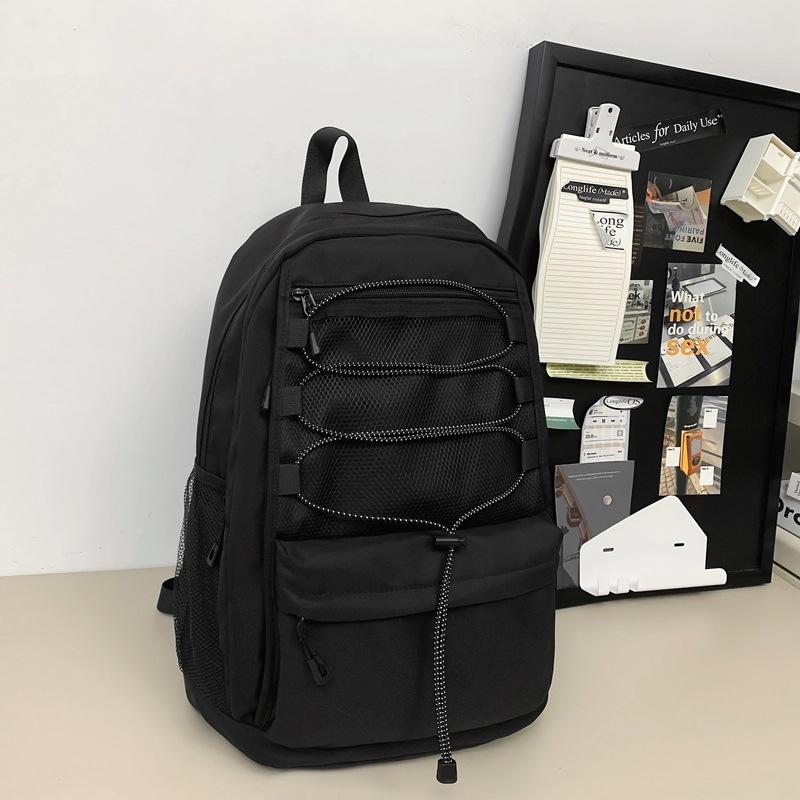 

Travel Backpacks, Gender-neutral Style Couple Casual Bags, Ultra-light Student Schoolbags, Unisex Backpacks чёрный