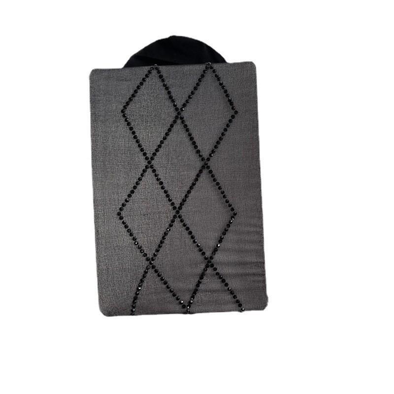 Heiße Strass-Diamant-Jacquard-Strumpfhose: Sexy, Laufmaschenfest, Glänzende Schwarze Strümpfe für Damen