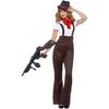 Smiffys Womens/Ladies Glam Gangster Costume Set