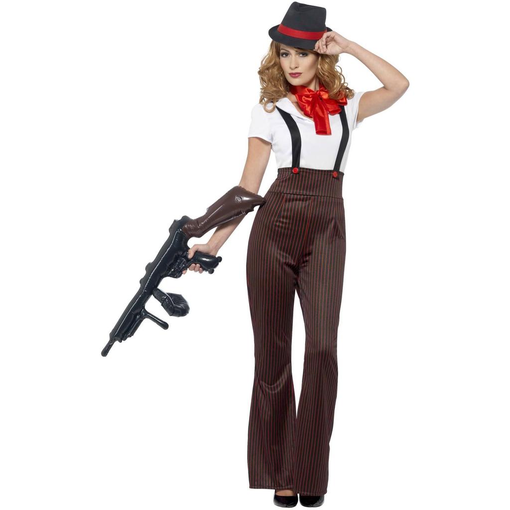 Smiffys Womens/Ladies Glam Gangster Costume Set