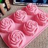 Flexible Silicone Mold for Chocolate Making High Temperatures Resistant Candy Mould Rose Shaped Dessert Bakewares