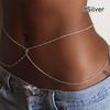 Fashion Sexy Imitation Rhinestone Metal Chain Waist Chain Women Summer Beach Body Chain Boho Beach Waist Chain Jewelry