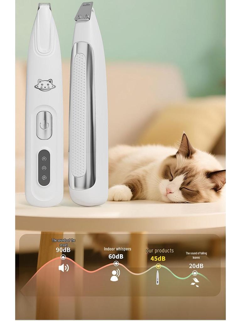 Rechargeable Waterproof Pet Clipper: Whole Body Shaver for Cats & Dogs, Trims Paws & More