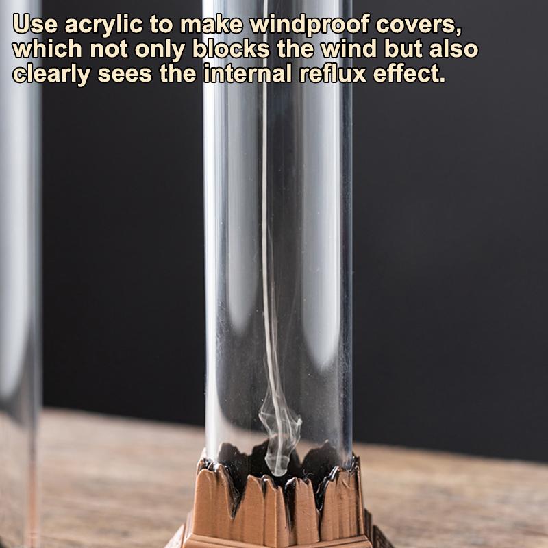 Kreativní stojánek na tyčinkové kadidlo Pagoda Průhledný aromaterapeutický hořák Šestihranný pavilon Hořák na kadidlo Domácí dekorace