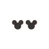 Brincos do Mickey Mouse Brincos Femininos Preto 5435137