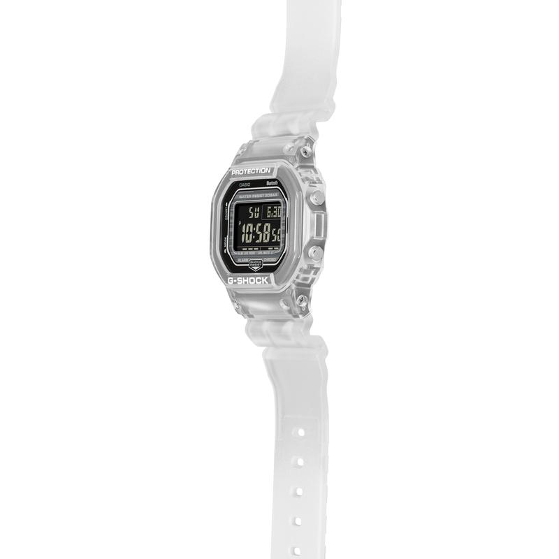 Casio retro classic small square waterproof quartz movement resin strap Japanese and Korean watch men's watch white dial DW-B5600G-7PR