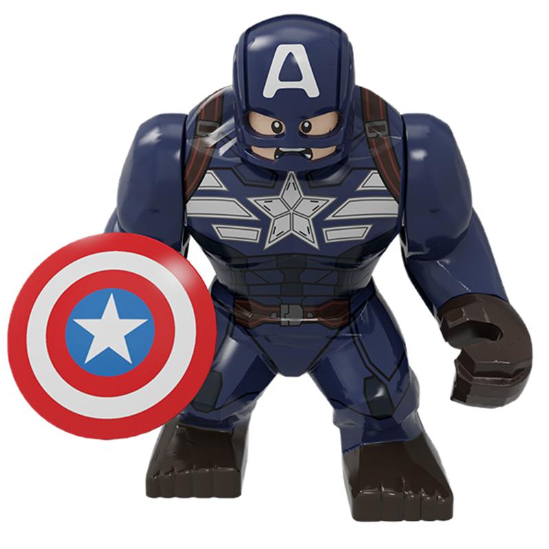 Blind Box Mini Bouwstenen X654 Figuren Grote Goblin Spiderman Iron Man Venom Kapitein Hawk Deadpool Pantser Kerstcadeaus Speelgoed