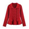 Double-Breasted Sweater Coat: European & American Style Women's High-End Fashion