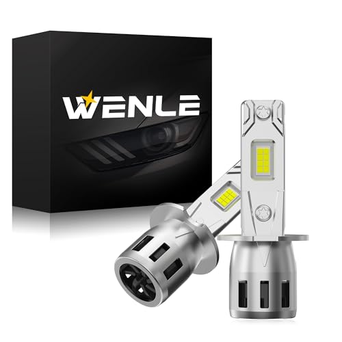 WENLE H3 LED Headlight/Fog Light Bulb, Compatible with New Vehicle Inspection, 8 Times Brightness,