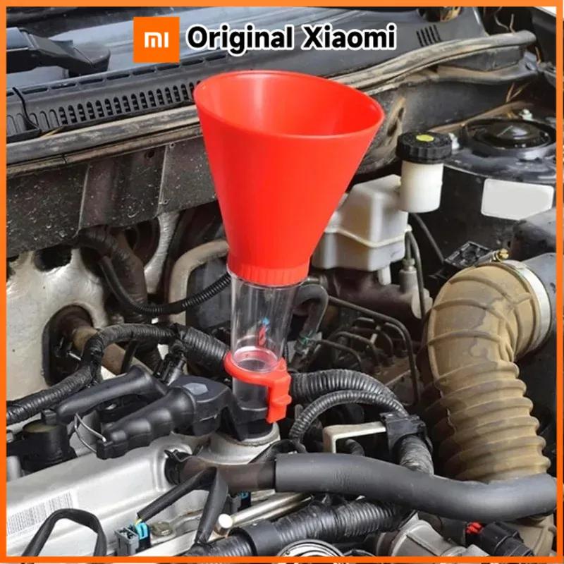 Xiaomi Car Engine Oil Funnel Set Adjustable Width Clamp PVC Pour Tool Quick Clean Refilling Kit Automotive Fluid Change DIY Essential