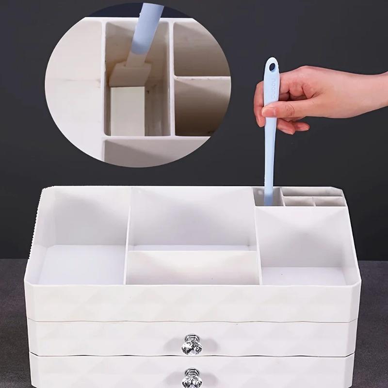 30/50PCS Long Handle Disposable Toilet Brush with Refill Heads Bathroom Crevice Cleaning Scrubber Keyboard Cleaning Tool