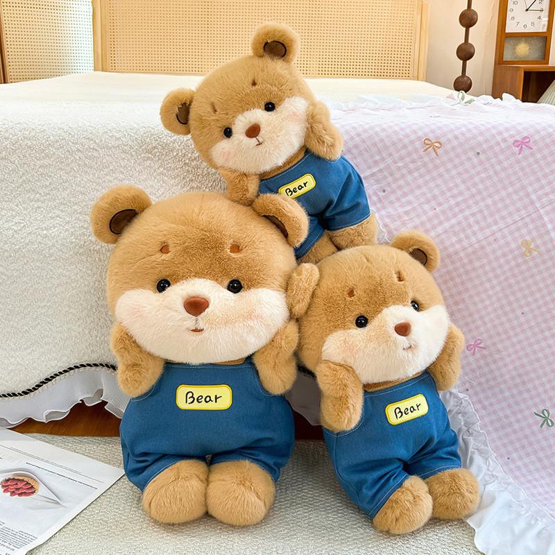 Cute Cowboy Teddy Bear Plush Toy Cartoon Soft Stuffed Animal For Children Gift
