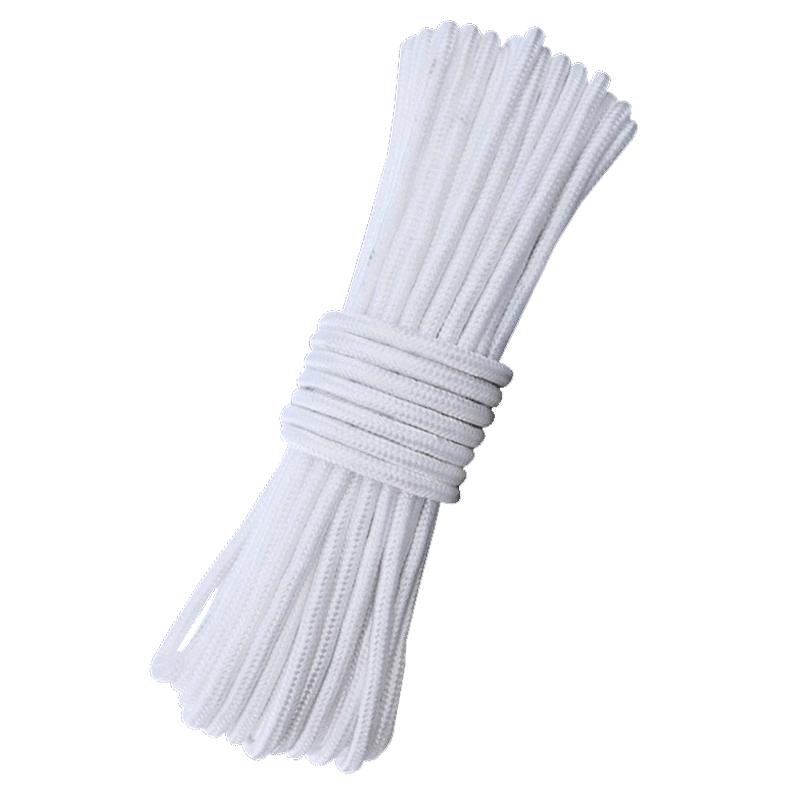Haishidick White Braided Nylon Safety Rope 100m