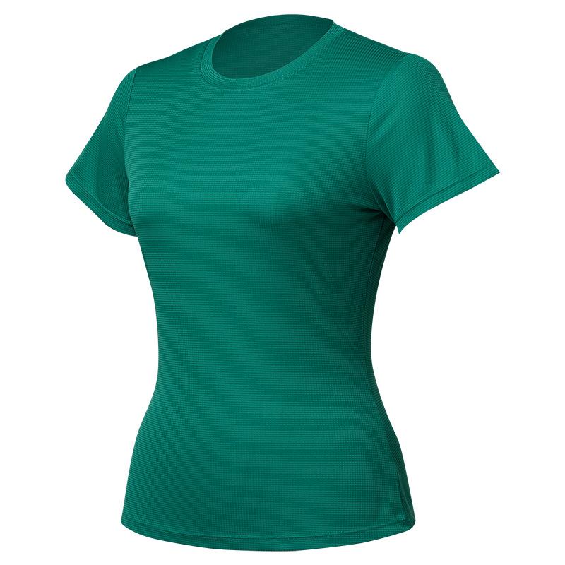 Sports T-shirt for Women, Summer Quick-dry Thin Printed Slim Fit, Short-sleeve Crew Neck Training Top Lightweight Top