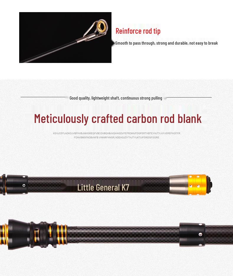 Portable Ultra-Light Ultra-Hard Mini Telescopic Sea Rod for Long-Casting Lure Fishing