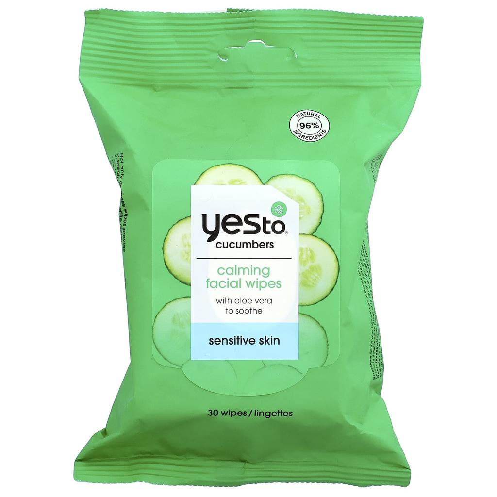 Soothing Facial Tissues, Sensitive Skin, Cucumber, 30 Tissues