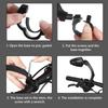 Bike Mirror Handlebar Mount Riding Rearview Mirror Adjustable Rotatable Safety Accessories for Mountain Road Bike Right Black