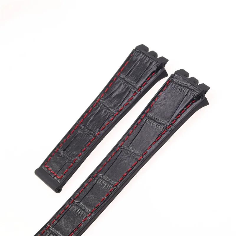 For Tag Heuer Yacalera Carrera Succession Genuine Leather Watch Strap With Concave And Convex 22mm Men Watchband Accessories