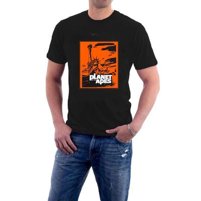 Planet der Affen T-Shirt Freiheitsstatue Retro Filmtribut T-Shirt Sillytees